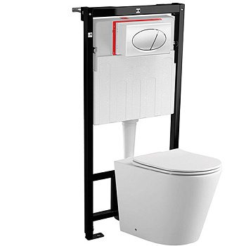 Унитаз напольный со встроенным бачком для гипсокартона фото  в интернет-магазине Санкомп