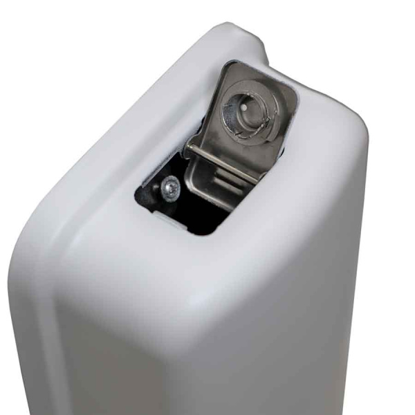 Дозатор для жидкого мыла настенный из стали AISI 304, 1000 мл вертикальный Белый, 25331 фото  в интернет-магазине Санкомп