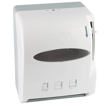 Диспенсер рулонных полотенец Белый, 24292 фото  в интернет-магазине Санкомп