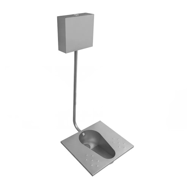 Чаша Генуя из нержавеющей стали с рассекателем 595х530х250 мм с бачком среднерасположенным, 21323 фото  в интернет-магазине Санкомп