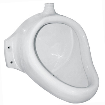 Писсуар настенный малый, вход НАРУЖНЫЙ, выход ВЕРТИКАЛЬНЫЙ (290х360х365) фото  в интернет-магазине Санкомп