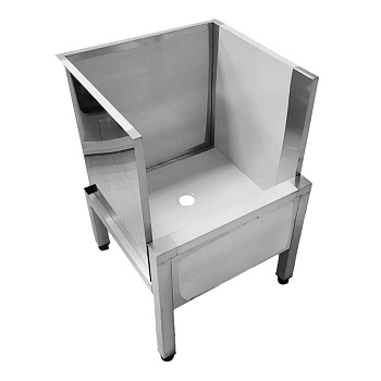 Слив технический из нержавеющей стали 600х600х500 (800) мм AISI 304, 18181 фото  в интернет-магазине Санкомп