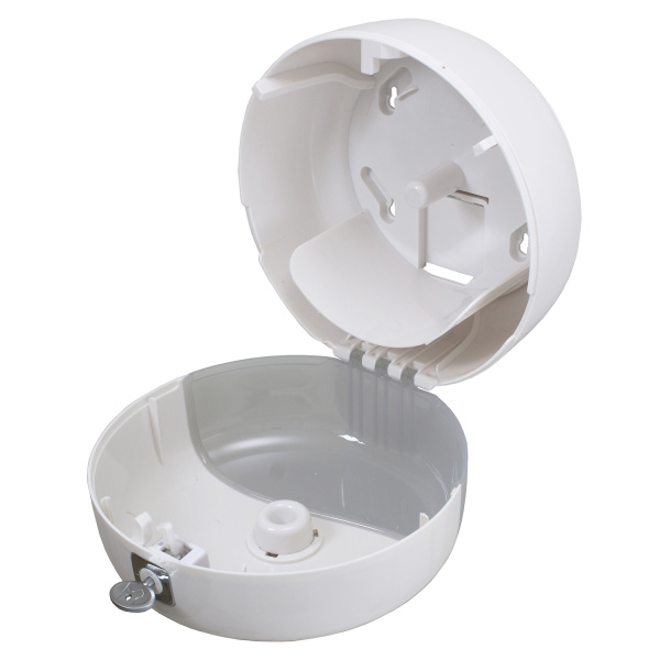 Диспенсер туалетной бумаги пластиковый для рулонов до 210 мм (219х219х156 мм) Белый, 24719 фото  в интернет-магазине Санкомп