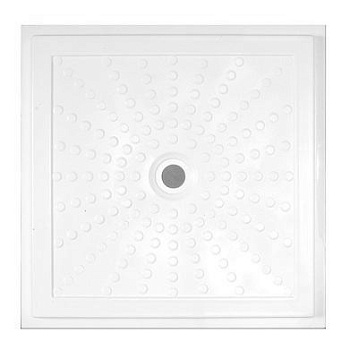 Душевой поддон пластиковый 80х80х3 см фото  в интернет-магазине Санкомп
