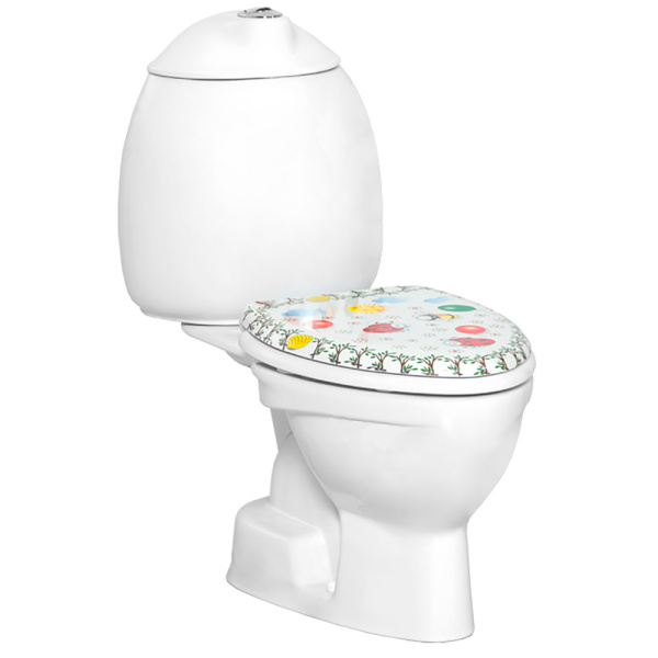 Унитаз-компакт детский с вертикальным выпуском с рисунком (580х302х625 (285)), 9288  фото  в интернет-магазине Санкомп