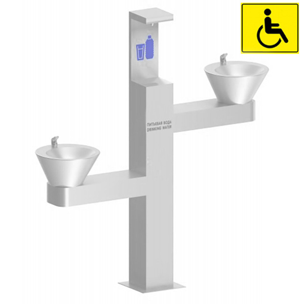 Мгн станция питьевая кнопочная напольная 3 чаши Х/В, Б/Ф, Б/УФ, Б/Г, Б/ТО, Б/О, 1430x1190x175 26672  фото  в интернет-магазине Санкомп