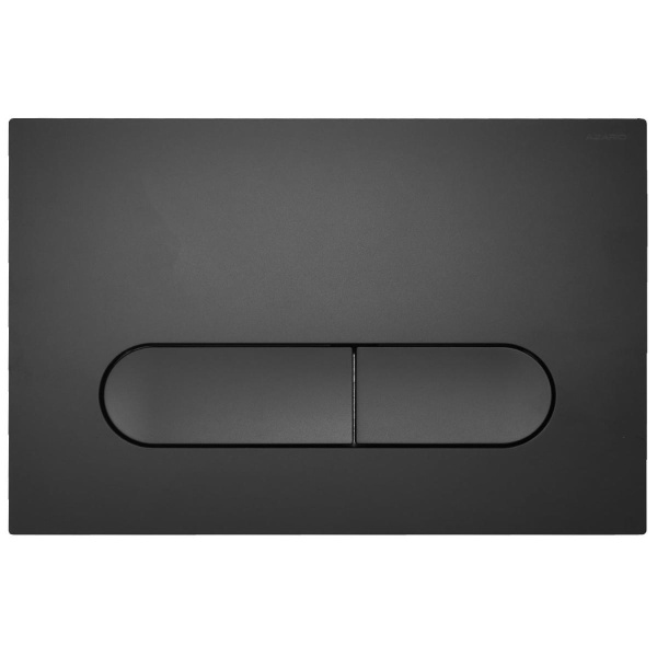 Кнопка смыва двойная, пластик, черный матовый 22441 фото  в интернет-магазине Санкомп