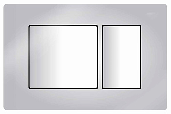 Кнопка смыва двойная, хром глянец 22428 фото  в интернет-магазине Санкомп