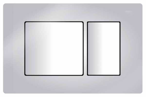 Кнопка смыва двойная, хром глянец 22428 фото  в интернет-магазине Санкомп