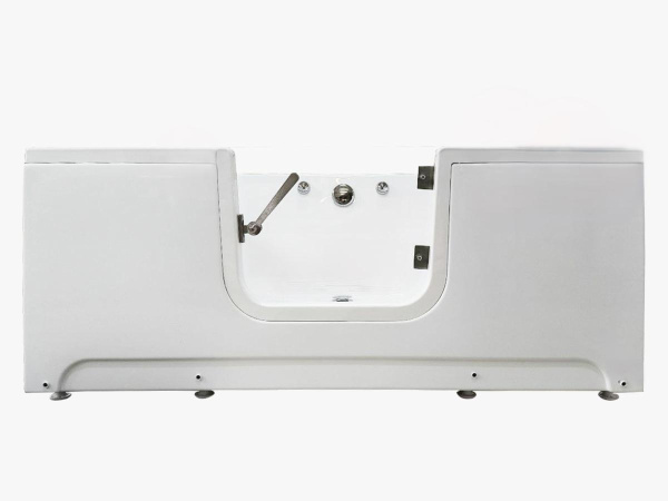 Ванна для инвалидов и пожилых со стеклянной дверцей лежачая правая 1500х750х610 мм, 22776 фото  в интернет-магазине Санкомп