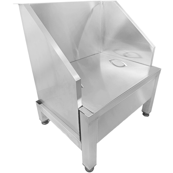 Слив технический из нерж. стали AISI 430 с крышкой 500х400х600 мм (по чертежам заказчика), 23326 фото  в интернет-магазине Санкомп