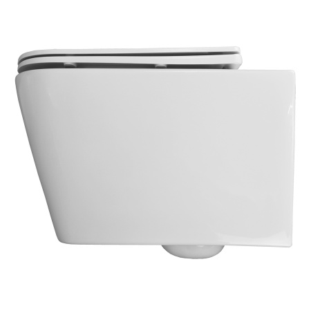 Унитаз подвесной БЕЗОБОДКОВЫЙ (360х510х350) С СИДЕНЬЕМ МИКРОЛИФТ 22602  фото  в интернет-магазине Санкомп