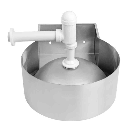 Раковина из нержавеющей стали подвесная (530х426х185), 03077 фото  в интернет-магазине Санкомп