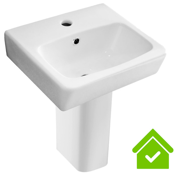 Умывальник на пьедестале ДЕТСКИЙ С/О, С/П 40 см ПРЯМОУГОЛЬНЫЙ (340х400х500) для детей от 4 до 7 лет фото  в интернет-магазине Санкомп