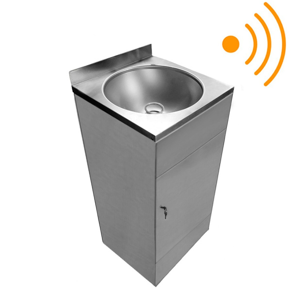 Фонтанчик питьевой автоматический напольный 1 чаша Х/В, Б/Ф, Б/УФ, Б/Г, Б/ТО, 400х400х870 27034 фото  в интернет-магазине Санкомп