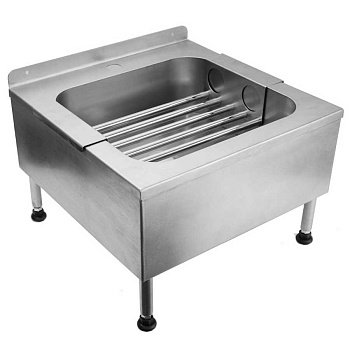 Ванна ножная низкая с решеткой 500х500х371 мм, 25729 фото  в интернет-магазине Санкомп