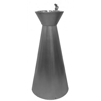 Фонтанчик питьевой кнопочный напольный 1 чаша Х/В, Б/Ф, Б/УФ, Б/Г, Б/ТО,AISI 304, 490x490x1000 15537 фото  в интернет-магазине Санкомп