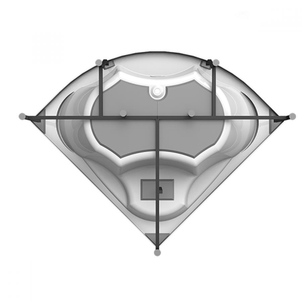 Ванна акриловая угловая с каркасом 1490х1490х680 мм, 21910 фото  в интернет-магазине Санкомп
