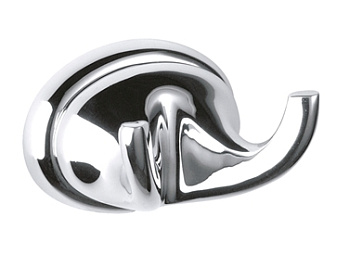 Крючок для ванной двойной латунный хром 04164 фото  в интернет-магазине Санкомп