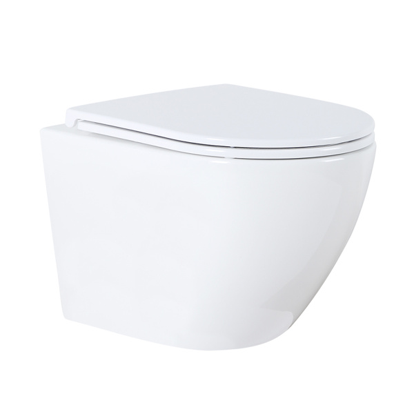 Унитаз подвесной инсталляция со крытым сливом с сиденьем микролифт, БЕЗ КЛАВИШИ 22427  фото  в интернет-магазине Санкомп