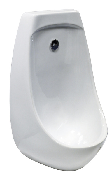 Писсуар СЕНСОРНЫЙ керамический, вход скрытый, выход наружный (315х435х680) питание от батареек фото  в интернет-магазине Санкомп