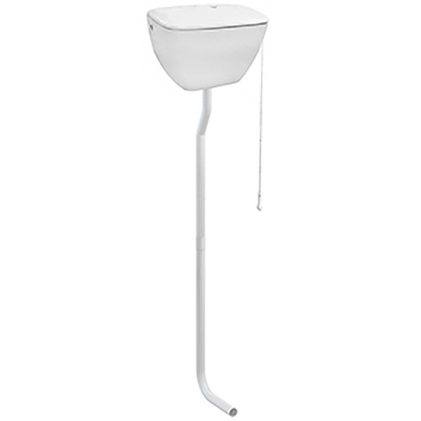 Бачок высокий подвесной КЕРАМИКА в комплекте с арматурой и трубкой 230х440х290, 1762  фото  в интернет-магазине Санкомп