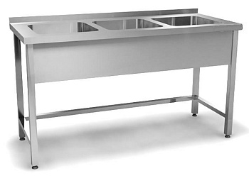 Мойка медицинская 3х секционная на каркасе 1800х600х850 мм, 25973 фото  в интернет-магазине Санкомп