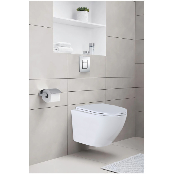 Унитаз c быстросъемным сиденьем микролифт инсталляция с клавишей смыва 22464  фото  в интернет-магазине Санкомп