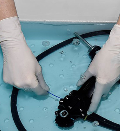 Мойка для эндоскопов 1 секция, емкость с крышкой, смеситель, 1200х700х850 мм, 25332 фото арт.25332