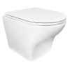 Унитаз подвесной БЕЗОБОДКОВЫЙ (520х360х375) С СИДЕНЬЕМ МИКРОЛИФТ 22600  фото  в интернет-магазине Санкомп