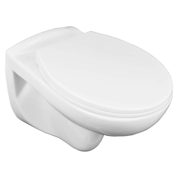 Унитаз подвесной БЕЗОБОДКОВЫЙ 355х550х410 мм, с быстросъемным сиденьем микролифт, 23500  фото  в интернет-магазине Санкомп