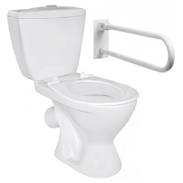 Унитаз-компакт детский МГН с косым выпуском (560х300х650(330)) с поручнем, 18777 фото  в интернет-магазине Санкомп