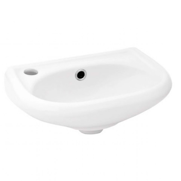 Умывальник-мини с отверстием под смеситель СЛЕВА (385х360х155), 4368 фото  в интернет-магазине Санкомп