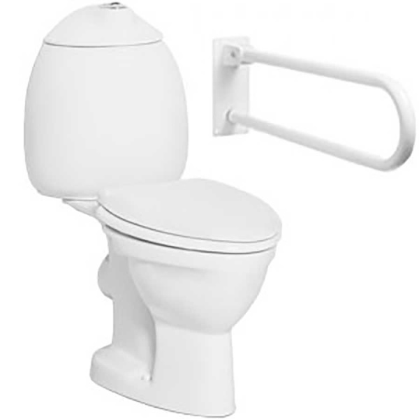 Унитаз-компакт детский для инвалидов с горизонтальным выпуском (571х302х660 (305), 20887  фото  в интернет-магазине Санкомп