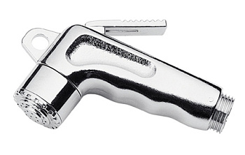 Душ-пистолет (пластик) хром фото в интернет-магазине СанКомп www.sancomp.ru