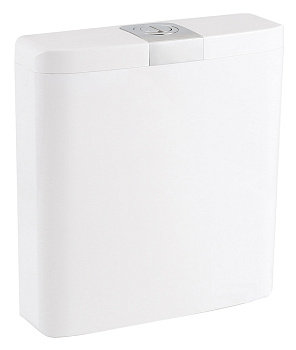 БАЧОК пластиковый с соединительной трубой 375х115х390 мм фото  в интернет-магазине Санкомп