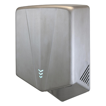 Сушилка для рук настенная ВЫСОКОСКОРОСТНАЯ (7-9 сек) С НЕРА+УФ 1300 Вт НЕРЖАВЕЙКА, МАТОВАЯ, 24004 фото  в интернет-магазине Санкомп
