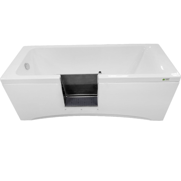 Ванна для инвалидов и пожилых с дверцей лежачая антискольжение 1700х700х630 мм СЛИВ СЛЕВА 21807 фото  в интернет-магазине Санкомп