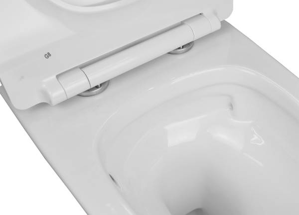 Унитаз подвесной системой смыва "Торнадо" с Б/С сиденьем микролифт, инсталляция БЕЗ КЛАВИШИ 22474  фото  в интернет-магазине Санкомп