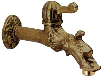 Кран шаровой водоразборный настенный ДЕКОРАТИВНЫЙ 1/2" 20736 фото  в интернет-магазине Санкомп