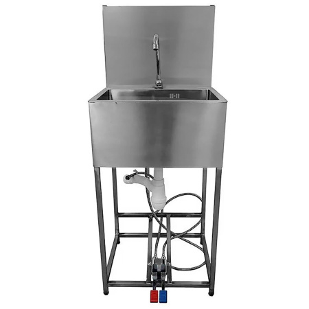 Рукомойник педальный с изливом НОЖНОЕ ВКЛЮЧЕНИЕ 2 педали 500х400х1200 мм, 25671 фото арт.25671