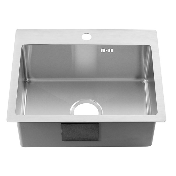Мойка врезная нержавейка 500х400x200 мм С/О МАТОВАЯ с сифоном, 20696 фото  в интернет-магазине Санкомп