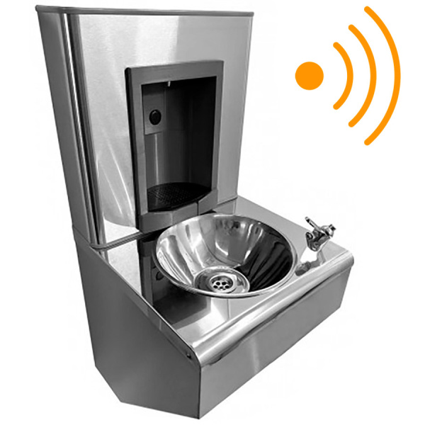 Станция питьевая автомат и кнопка подвесная 2 чаши Х/В, Б/Ф, Б/УФ, Б/Г, Б/ТО, Б/О, 420x440x875 26646 фото  в интернет-магазине Санкомп