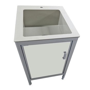 Стол-мойка из химстойкого пластика толщиной 8 мм, чаша из полипропилена 600х600х870 мм, 25548 фото  в интернет-магазине Санкомп