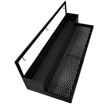 Мойка металлическая для чистки обуви с поддоном шириной 1500 мм (ЭКОНОМ) Черная, 26850 фото  в интернет-магазине Санкомп