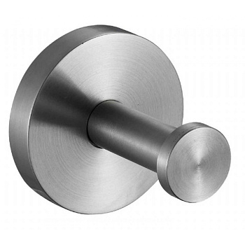 Крючок для ванной одинарный из нержавеющей стали шлифованный 17445 фото  в интернет-магазине Санкомп