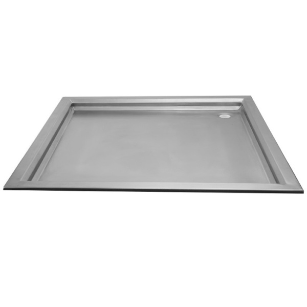 Поддон из нержавеющей стали квадратный (900х900х50) фото  в интернет-магазине Санкомп