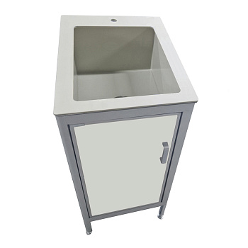 Стол-мойка из химстойкого пластика толщиной 8 мм, чаша из полипропилена 500х600х870 мм, 25549 фото  в интернет-магазине Санкомп