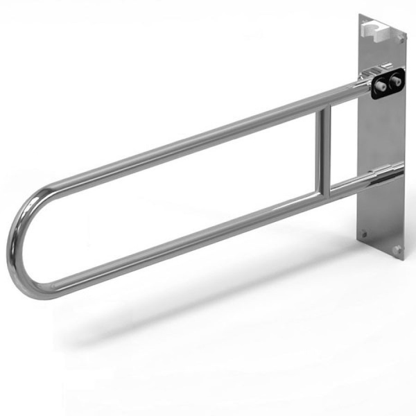 Поручень настенный подъёмный НЕРЖАВЕЮЩАЯ СТАЛЬ 850х100х350, 20713 фото  в интернет-магазине Санкомп