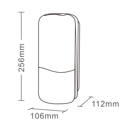 Дозатор для жидкого мыла настенный пластиковый 1000 мл Белый, 24711  фото  в интернет-магазине Санкомп